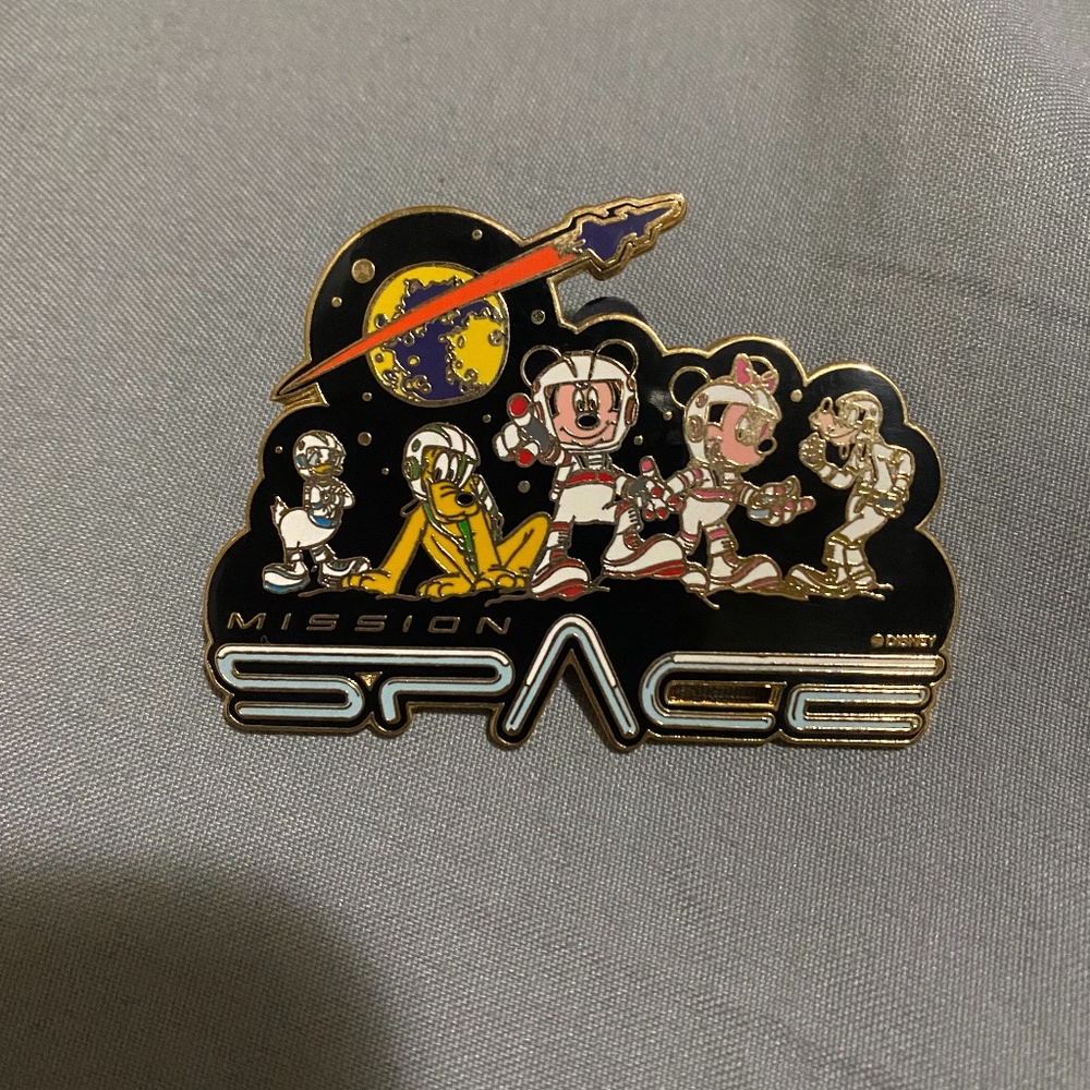 disney butter space enamel pin